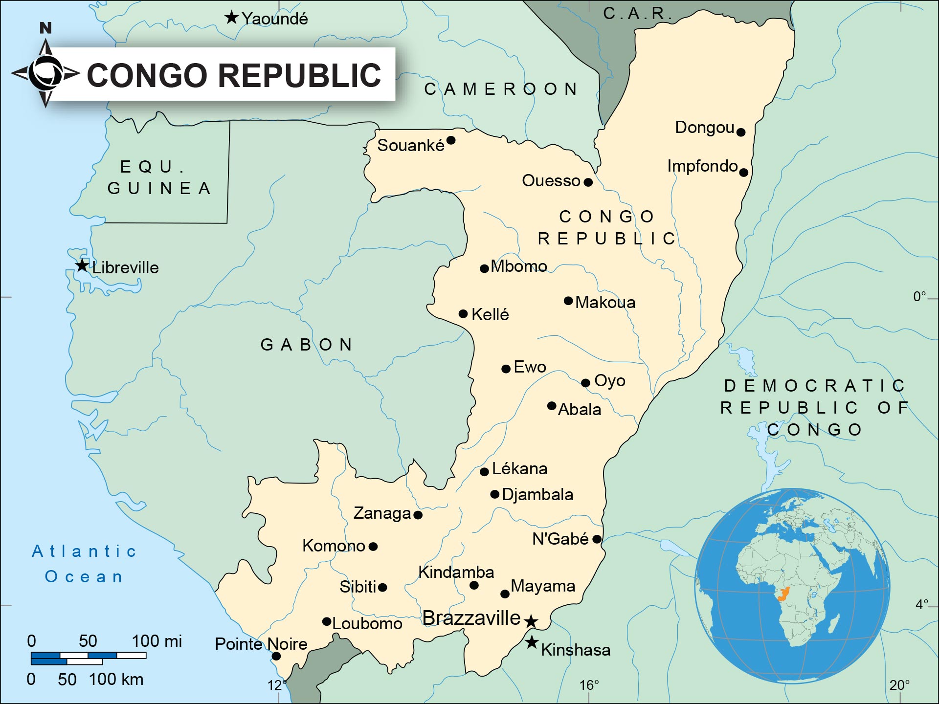 Colonial Congo Map